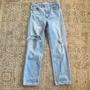 A&F Ultra high rise 90’s straight leg